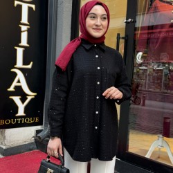 PIRLANTA CHANEL GÖMLEK SİYAH