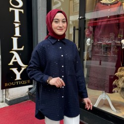 PIRLANTA CHANEL GÖMLEK LACİVERT 