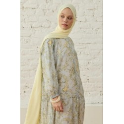 DUBAİ KREP ŞAL BUTTER YELLOW