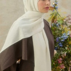 BLOOM DESEN ŞAL İNCİ KREMİ