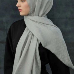 BLOOM DESEN ŞAL GÜMÜŞ GRİ