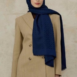 BLOOM DESEN ŞAL LACİVERT