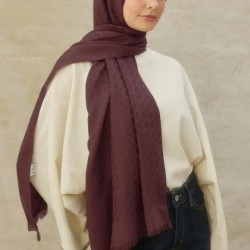 BLOOM DESEN ŞAL DARK CHERRY