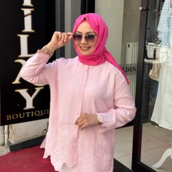 EFSUN GÜPÜRLÜ GÖMLEK SOFT PEMBE