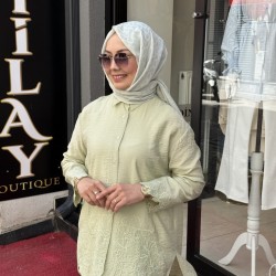 EFSUN GÜPÜRLÜ GÖMLEK SOFT YEŞİL