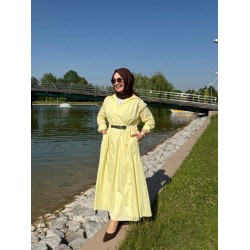 LİVA ELBİSE SARI 