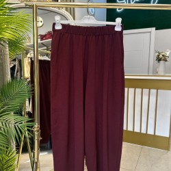 MAVERA ŞALVAR PANTOLON BORDO
