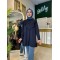 FIRFIRLI TRİKO TUNİK LACİVERT