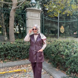 MRW DERİ PALAZZO PANTOLON BORDO