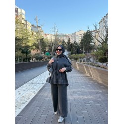 TENSEL PANTOLONLU TAKIM 7428 GRİ