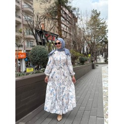 AHSEN ELBİSE MAVİ