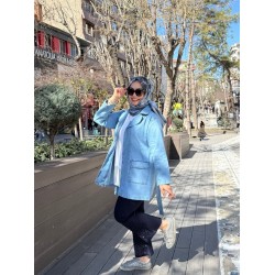 TAŞLI İSPANYOL DENİM PANTOLON LACİVERT