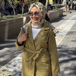 BAĞLAMALI CEPLİ DENİM CEKET YAĞ YEŞİLİ 