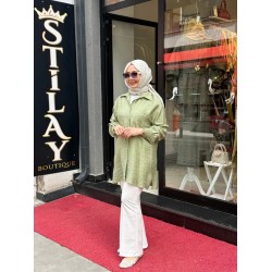 ELEN GÖMLEK MİNT YEŞİLİ