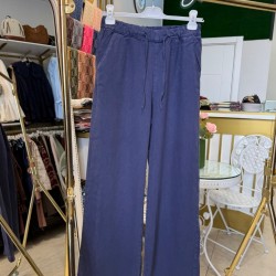 BOL PAÇA TENSEL KOT PANTOLON İNDİGO MAVİ