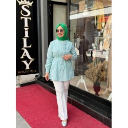 FİSTO ÇİZGİLİ GÖMLEK BENETTON