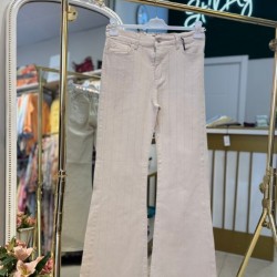 İSPANYOL TAŞLI KOT PANTOLON KREM