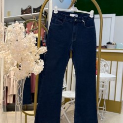 KESİK PAÇA İSPANYOL KOT PANTOLON LACİVERT
