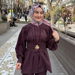 SEYYAR KEMERLİ BROŞLU TAKIM MÜRDÜM