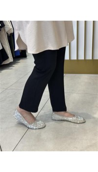 ADRİANA İPEK KREP PANTOLON LACİVERT