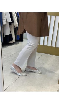 ADRİANA İPEK KREP PANTOLON TAŞ