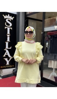 ALİSS SWEAT SOFT SARI 