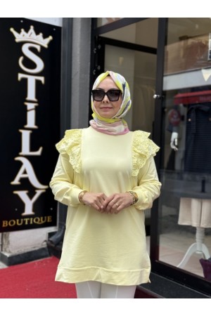ALİSS SWEAT SOFT SARI 