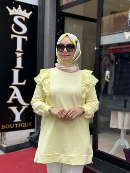 ALİSS SWEAT SOFT SARI 