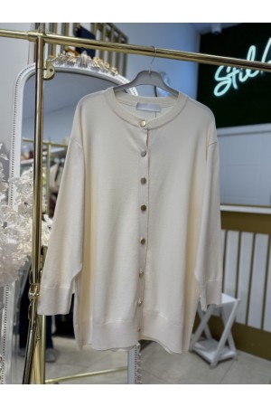 BASİC MERSERİZE HIRKA KREM 