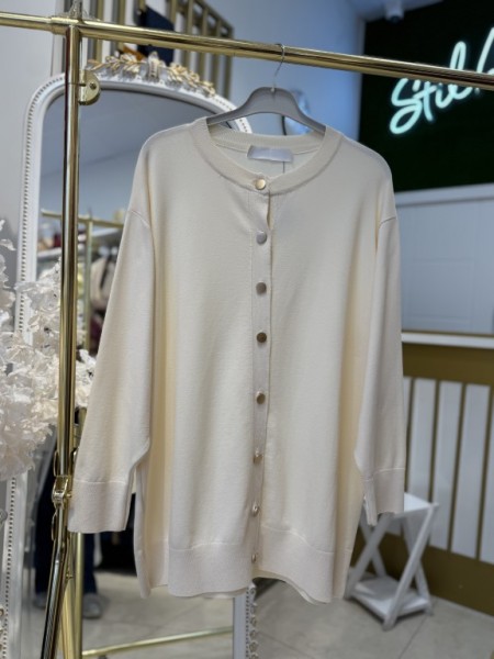 BASİC MERSERİZE HIRKA KREM 