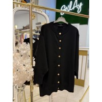 BASİC MERSERİZE HIRKA SİYAH