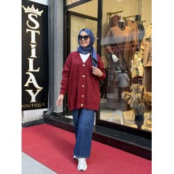 BASİC YUMOŞ HIRKA BORDO