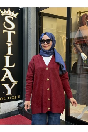 BASİC YUMOŞ HIRKA BORDO