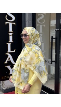 WİNTER BLOOM SOFT ŞAL 3069 SARI