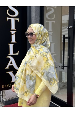 WİNTER BLOOM SOFT ŞAL 3069 SARI