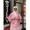 BATİK DESENLİ KİMONO PEMBE