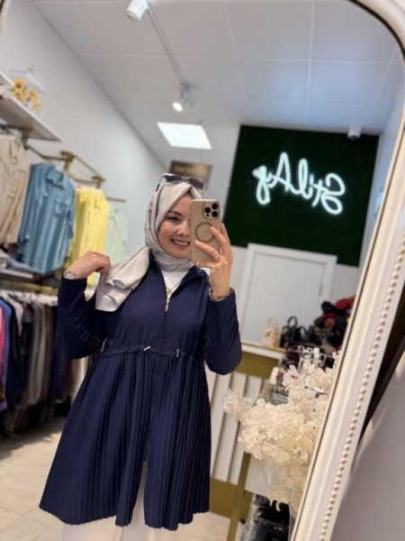 BELDEN PİLİSELİ KAP LACİVERT