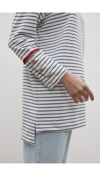 MRW ÇİZGİLİ SWEAT KIRMIZI