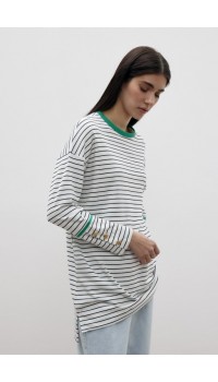 MRW ÇİZGİLİ SWEAT YEŞİL