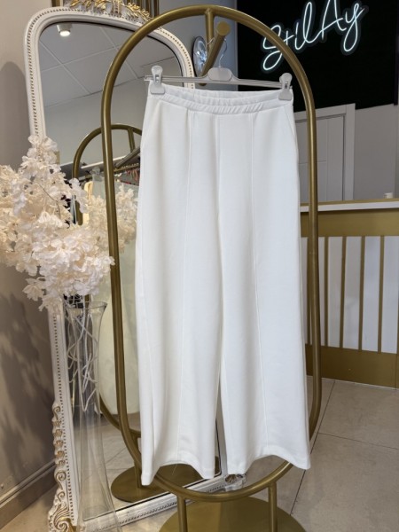 BOL PAÇA MODAL PANTOLON BEYAZ