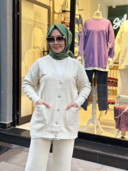 CEPLİ TRİKO HIRKA TAŞ