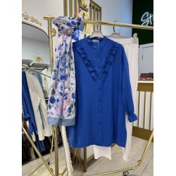 ELSA GÖMLEK SAKS MAVİSİ