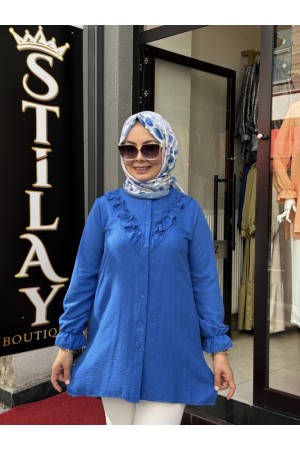 ELSA GÖMLEK SAKS MAVİSİ