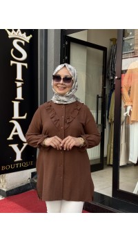 ELSA GÖMLEK ACI KAHVE