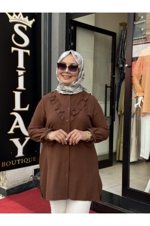 ELSA GÖMLEK ACI KAHVE