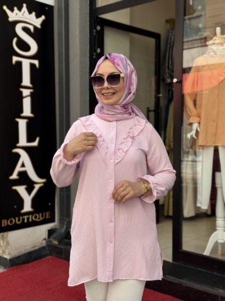 ELSA GÖMLEK SOFT PEMBE