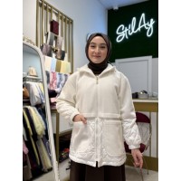 KAPİTONE DETAYLI ANGORA MONT BEYAZ