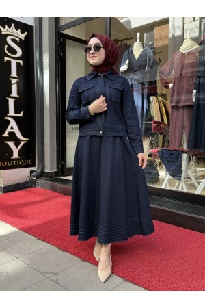 KOT ETEKLİ TAKIM LACİVERT