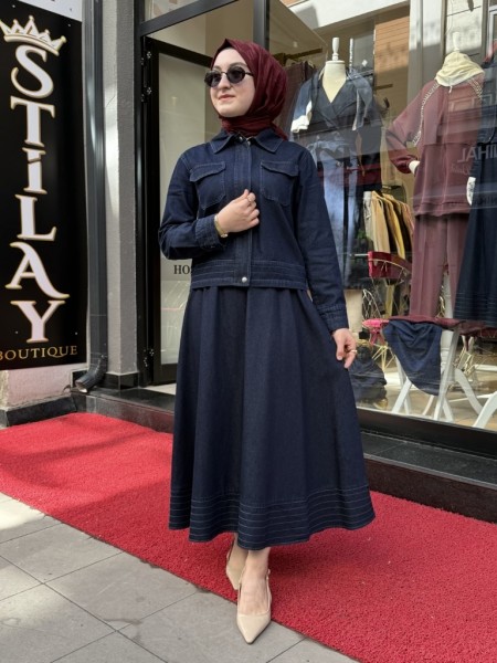 KOT ETEKLİ TAKIM LACİVERT