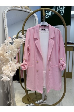 KUPRA BLAZER CEKET PEMBE 